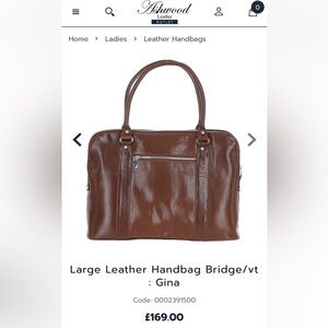 Ashwood Leather Briefcase in Deep Brown